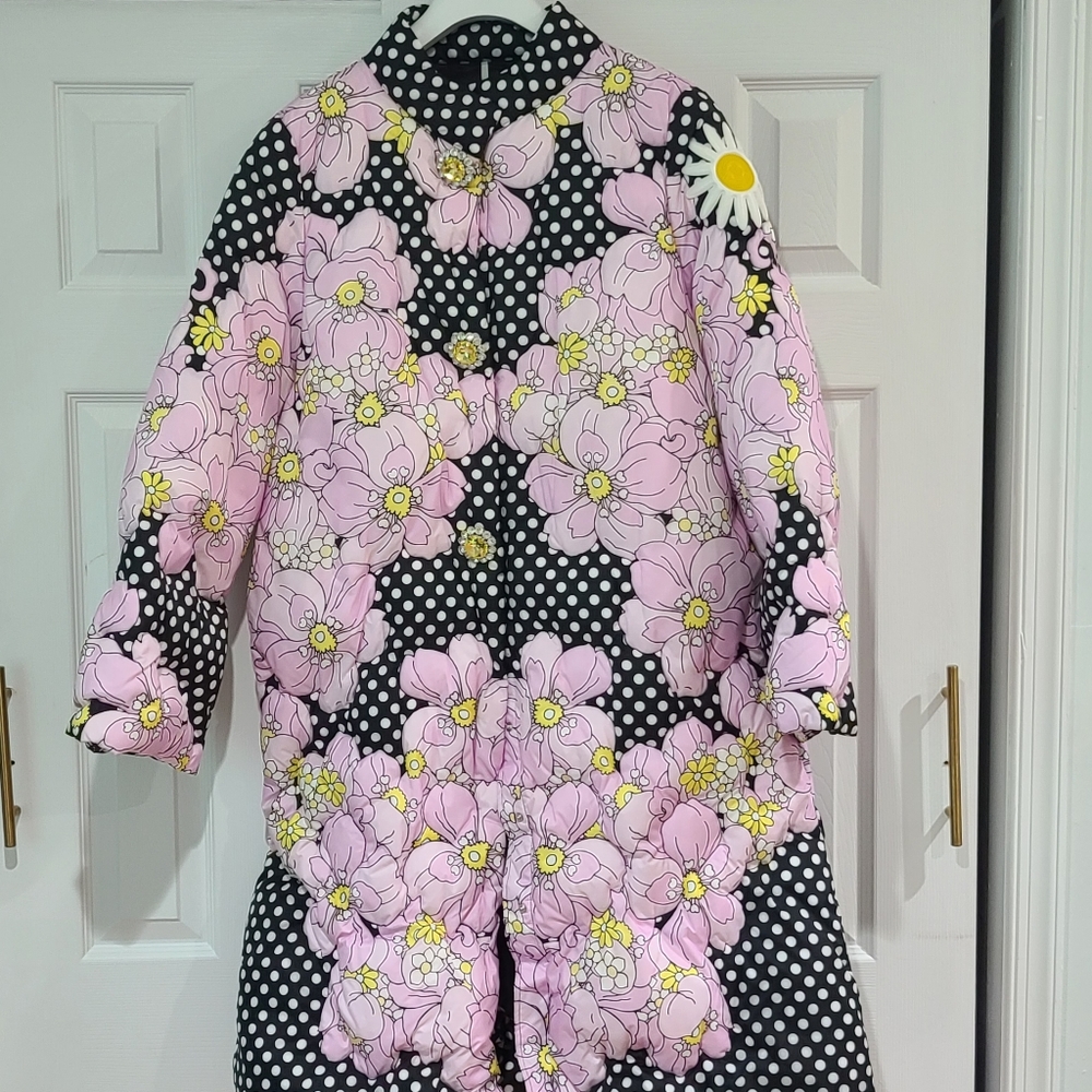 MONCLER x RICHARD QUINN Ines Giaccone Down Puffer Coat size 3 - Picture 13 of 14